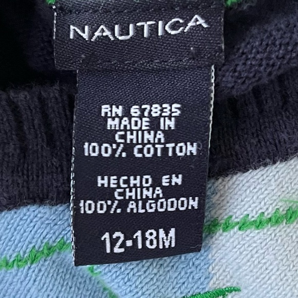 •Nautica• Baby Boy V-Neck Argyle Sweater Vest - Size 12-18 Months - Picture 2 of 6